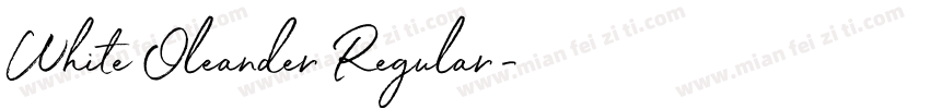 White Oleander Regular字体转换